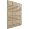 Ekena Millwork 19 5/8in. W x 19 5/8in. H Stacked EnduraWall Decorative 3D Wall Panel Covers 2.67 Sq. Ft. WP20X20SDGBE - alternate 3